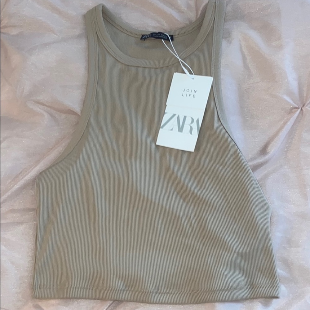 Zara basic nude tank